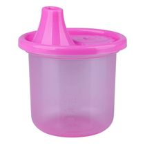 Copo Infantil Rosa com Bico 200 ml LP House