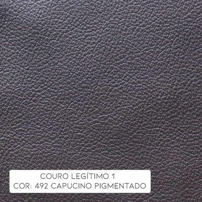 Poltrona Giratória Astana Couro Capucino