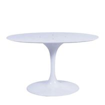 Base Mesa Saarinen Tulip Centro Oval - Branca