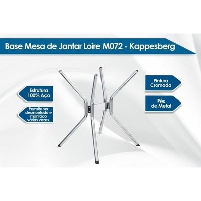 Base De Mesa P- Cozinha Loire M072 Aço S-tampo Cromada - Kappesberg
