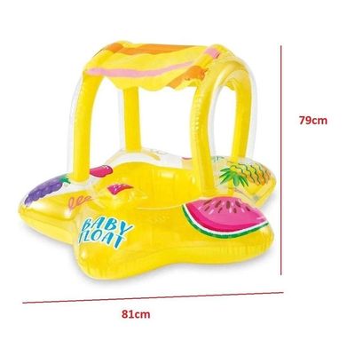Boia Bote Inflável Kiddie Com Cobertura Frutas - Intex