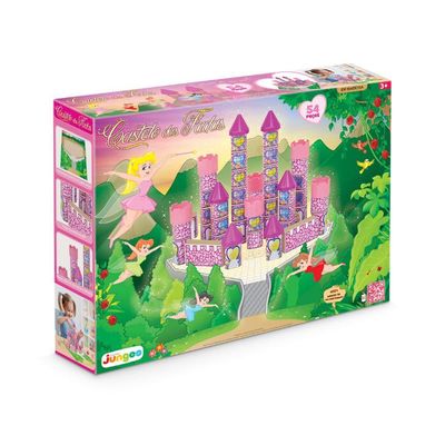 Blocos De Montar Madeira Castelo Das Fadas - Junges 728