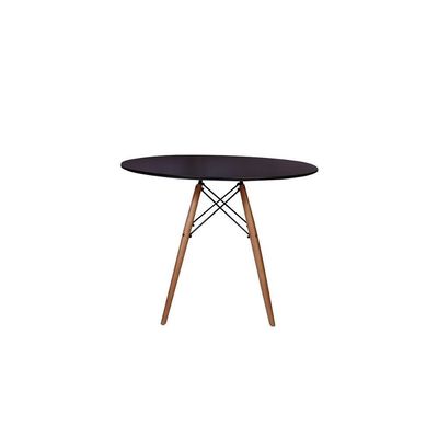 Kit Mesa Jantar Eiffel Preta+02 Cadeiras Leda Branca