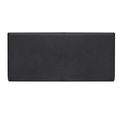 Cabeceira Painel Clean Box Casal 140cm Suede Preto D'Rossi