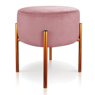 Kit 2 Puffs Iron Suede Cobre Rose