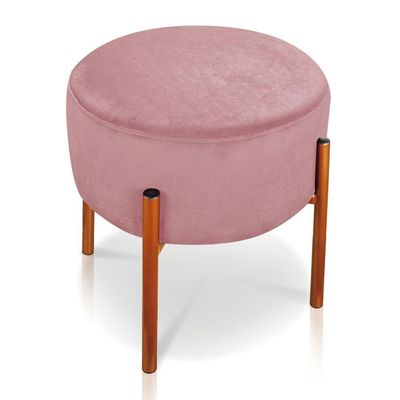 Kit 2 Puffs Iron Suede Cobre Rose
