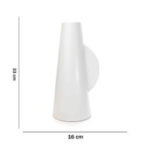 Vaso Cilíndrico Em Cerâmica 33x16x16cm