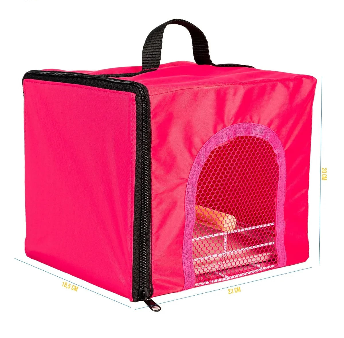 Bolsa Transporte para Pequenas Aves Calopsita Rosa