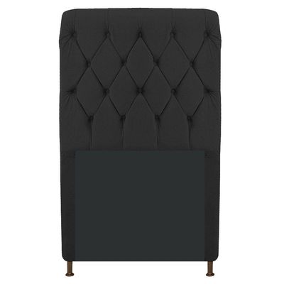 Cabeceira Estofada Cristal 90cm Preto