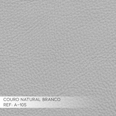 Sofá 4 Lugares Maggiore 260cm Couro Branco - Gran Belo