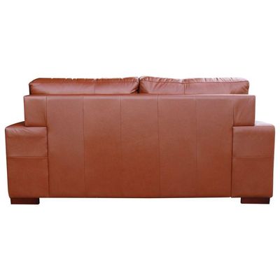 Sofá 2 Lugares Sala de Estar Roma 180 cm Couro Conhaque - Gran Belo