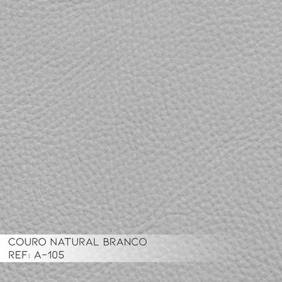 Sofá Sala de Estar Retrátil e Reclinável 5 Lugares Lisboa 350cm Branco Couro - Gran Belo