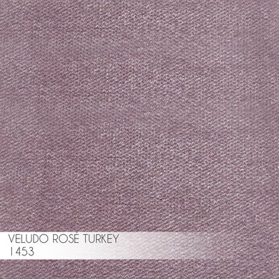 Kit 2 Banqueta Decorativa Selena Base Bronze Veludo Rosê - Gran Belo