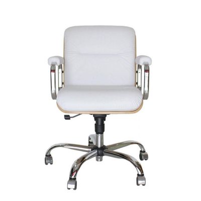 Cadeira Eames Diretor Linha Capa Em Madeira Branco