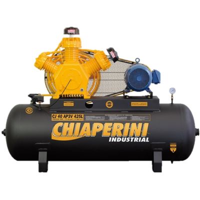 Compressor Chiaperini CJ 40 AP3V 425 Litros 175 Libras 10 cv Trifásico