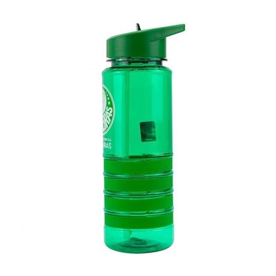 Garrafa Plástico Canudo Retrátil 700ml - Palmeiras