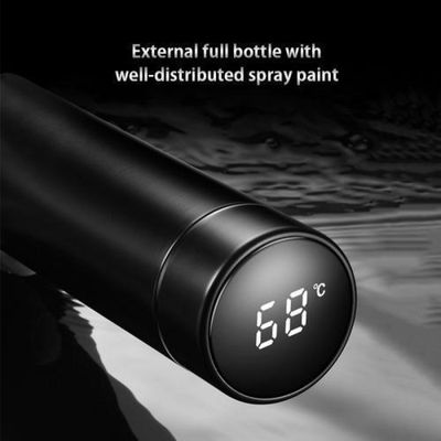 Garrafa Térmica Led Inteligente Aço Inoxidável 500ml