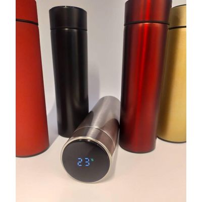 Garrafa Térmica Inteligente - Preto Metálico