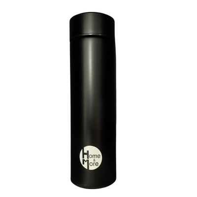 Garrafa Térmica Aço Inox Com Display Digital 500 Ml Preta