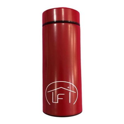 Garrafa De Inox Térmica Com Display Digital Vermelha
