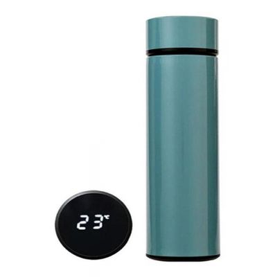 Garrafa Térmica Squeeze Display Led Inteligente Verde