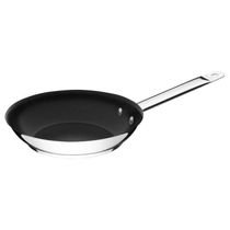 Frigideira Tramontina Professional Rasa em Aço Inox com Fundo Triplo Revestimento Interno em Antiaderente com Cabo 30 cm