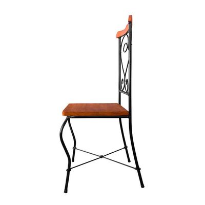 Cadeira De Jantar Conjunto Com 6 Estilo Industrial Rustica Ferro E Madeira Artesanal