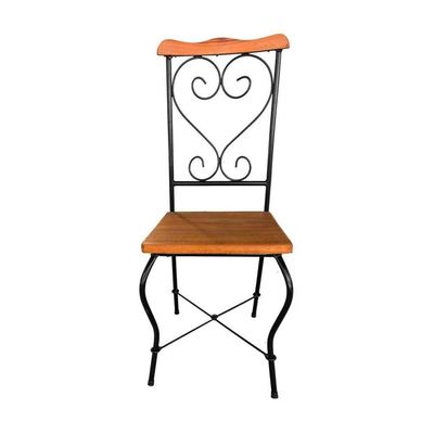 Cadeira De Jantar Conjunto Com 2 Estilo Industrial Rustica Ferro E Madeira Artesanal