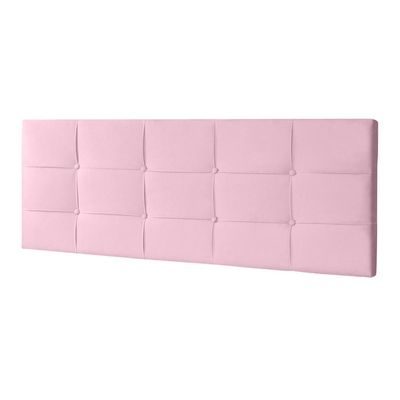 Cabeceira Painel Casal 1,40m Roma Suede Rosa Bebê Dal Poz Estofados