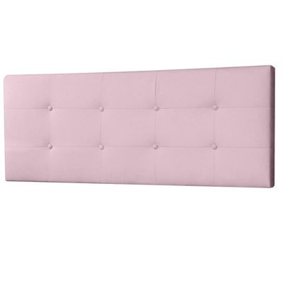 Cabeceira Painel Casal Queen 1,60m Berlim Suede Rosa Bebê Dal Poz Estofados