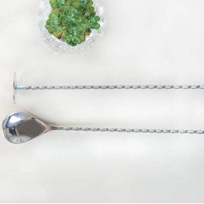 Colher Bailarina Para Suco Drinks E Batidas 29cm Inox