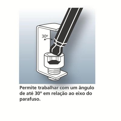 Chave Hexagonal Ponta Abaulada 1,5mm Tramontina Pro Tramontina