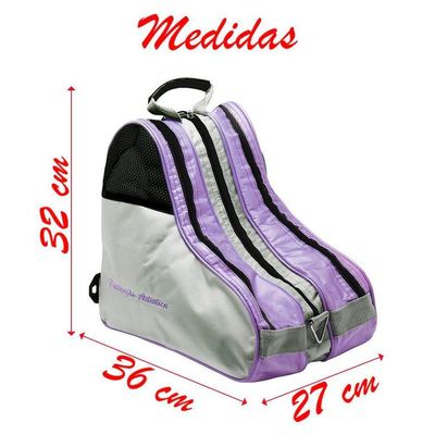 Bolsa Para Patins Com Alça E 3 Divisórias Reforçada Lilás