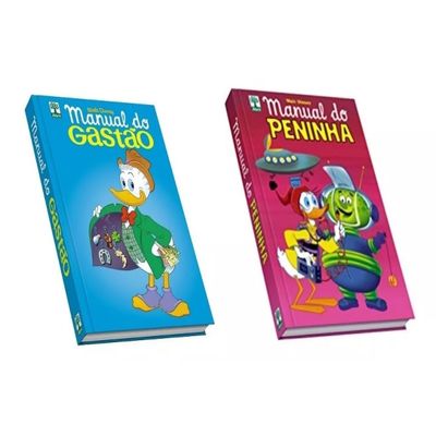 Kit Manual do Gastão &amp; Manual do Peninha Walt Disney Edição de Colecionador Editora Abril Capa Dura
