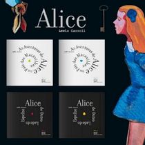 Caixa Alice Lewis Carrol 4 Volumes Editora Expresso Importado Portugal Publicado em 2010 Capa Comum