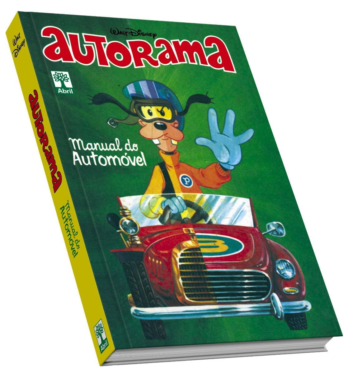 Manual do Automóvel Autorama Walt Disney Edição de Colecionador Editora Abril Capa Dura