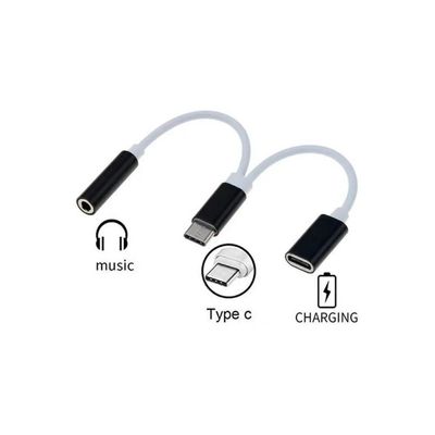 Adaptador Type C Com Saida P2 E Para Recarga Xtrad - Xt-2144