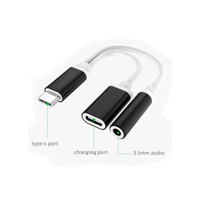 Adaptador Type C Com Saida P2 E Para Recarga Xtrad - Xt-2144