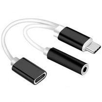 Adaptador Usb Tipo C Fêmea / P2 Para Usb Tipo C Macho