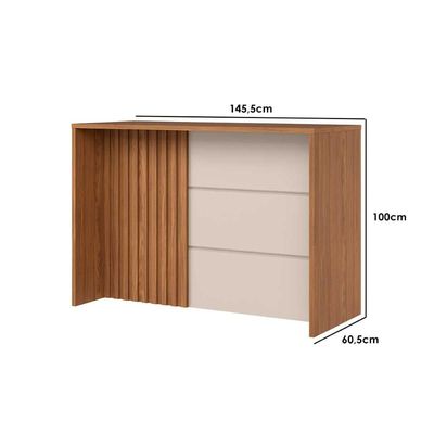 Bancada Ilha Cozinha Gourmet Requinte Branco - Henn