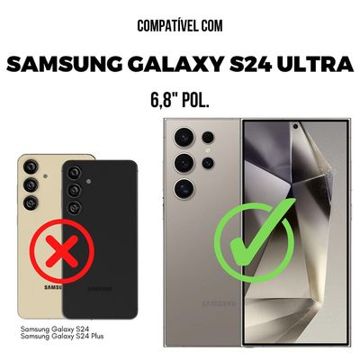 Película para Samsung Galaxy S24 Ultra - Dual Glass Preta - Gshield