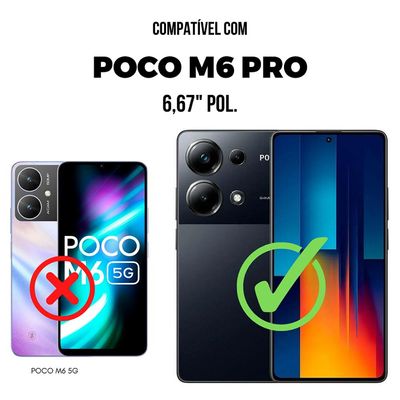 Película para Xiaomi Poco M6 Pro - Traseira de Fibra de Carbono - Gshield