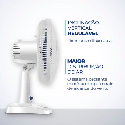 Ventilador de Mesa Mondial - 06 Pás - VSP-30-W 220V