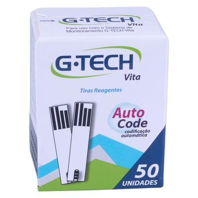 Tiras Reagentes de Teste Glicose G-Tech Vita