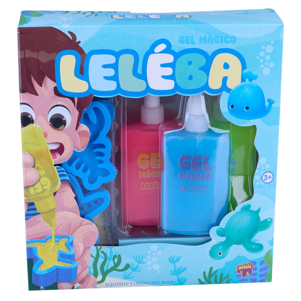 Kit Gel Mágico Leleba Fundo do Mar Menino Azul Gelelé