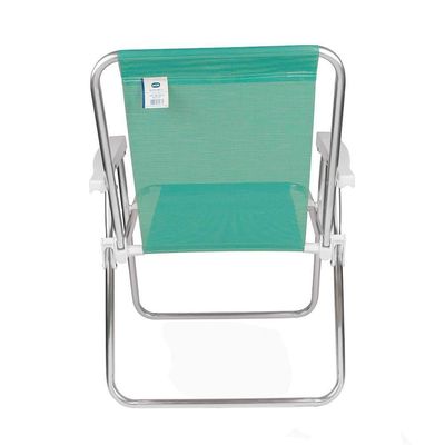 Kit 2 Cadeira De Praia Alta Sannet Alumínio Mor Anis