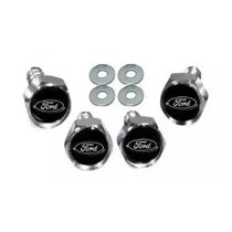 Parafusos De Placa Logomarca Emblema Ford Preto e Prata