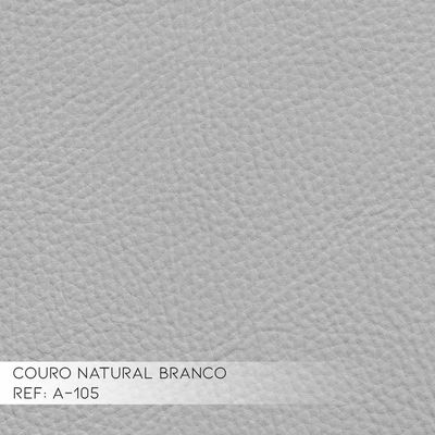 Sofá 4 Lugares Bérgamo 260cm Couro Branco