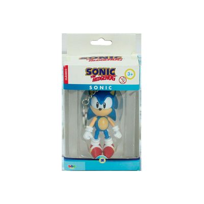 Chaveiro 3D Sonic The Hedgehog Clássico - Bbr Toys