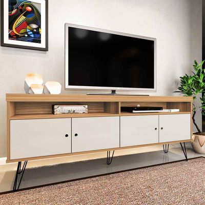 Rack Liberty Carvalho/Off White para TV até 60" Artely